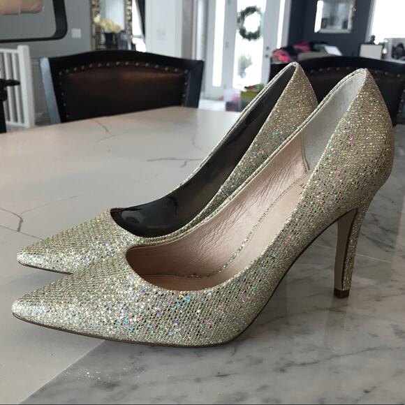 Adrianna Papell Platino Chicago Glitter heels NWT - Picture 4 of 7